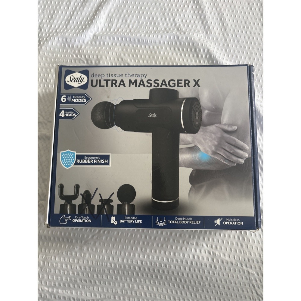 Sealy Ultra Body Massager X 2Heads(2 Lost) Deep Tissue Massager Excellent  Cond